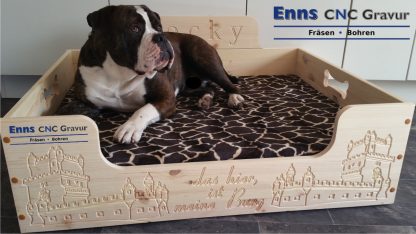 Hundebett aus Holz – Bild 5