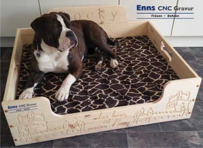 Hundebett aus Holz – Bild 4