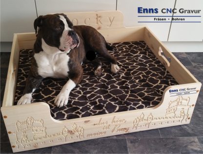 Hundebett aus Holz – Bild 2