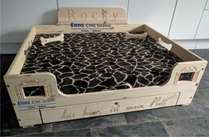 Hundebett aus Holz – Bild 6