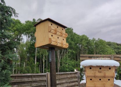 Spatzenhotel Nistkasten für Meisen, Vogelhaus, Brutkasten – Bild 3