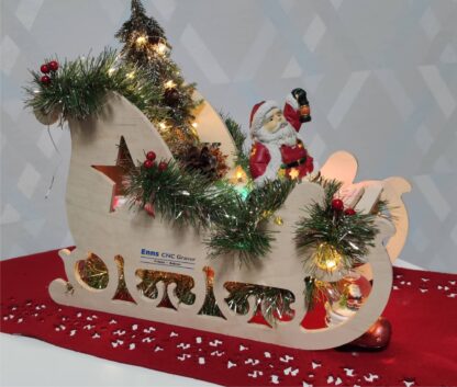 Holzschlitten Weihnachtsschlitten