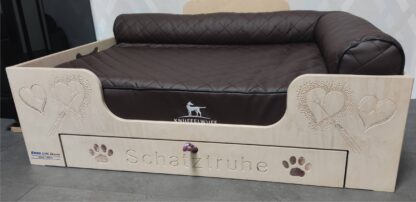 Hundebett aus Holz mit Schublade – Bild 8