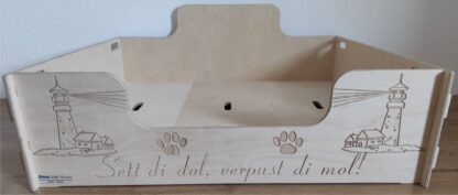 Hundebett aus Holz  Stecksystem Landhausstil – Bild 7