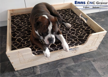 Hundebett aus Holz – Bild 5