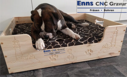 Hundebett aus Holz – Bild 6