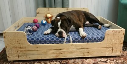 Hundebett aus Holz – Bild 3