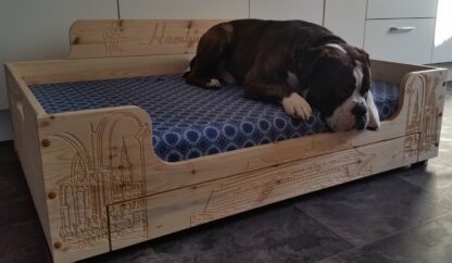 Hundebett aus Holz – Bild 5