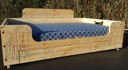 Hundebett aus Holz – Bild 8